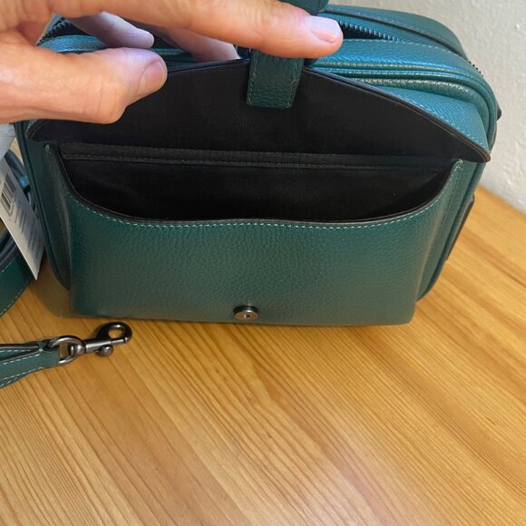 NWT Coach Warner Crossbody - Emerald - Picture 4 of 13